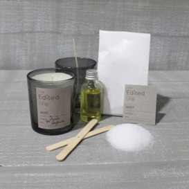 Mint Soy Candle Making Kit Grey