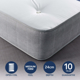 Fogarty Just Right Extra Comfort Orthopaedic Open Coil Mattress White