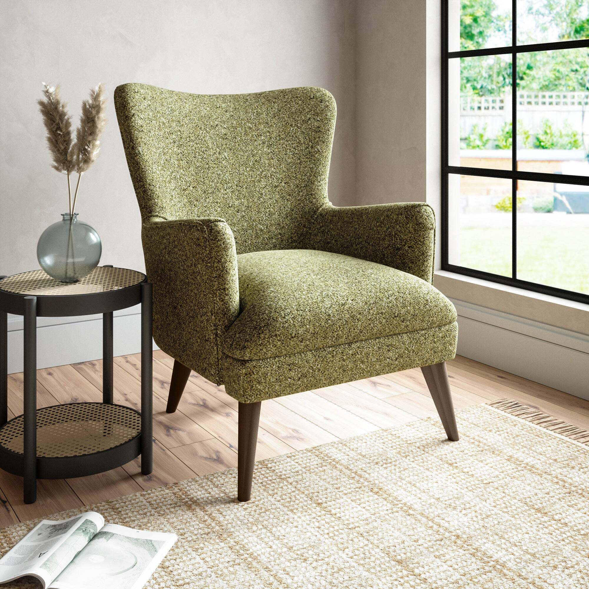 Marlow Wing Chair Green