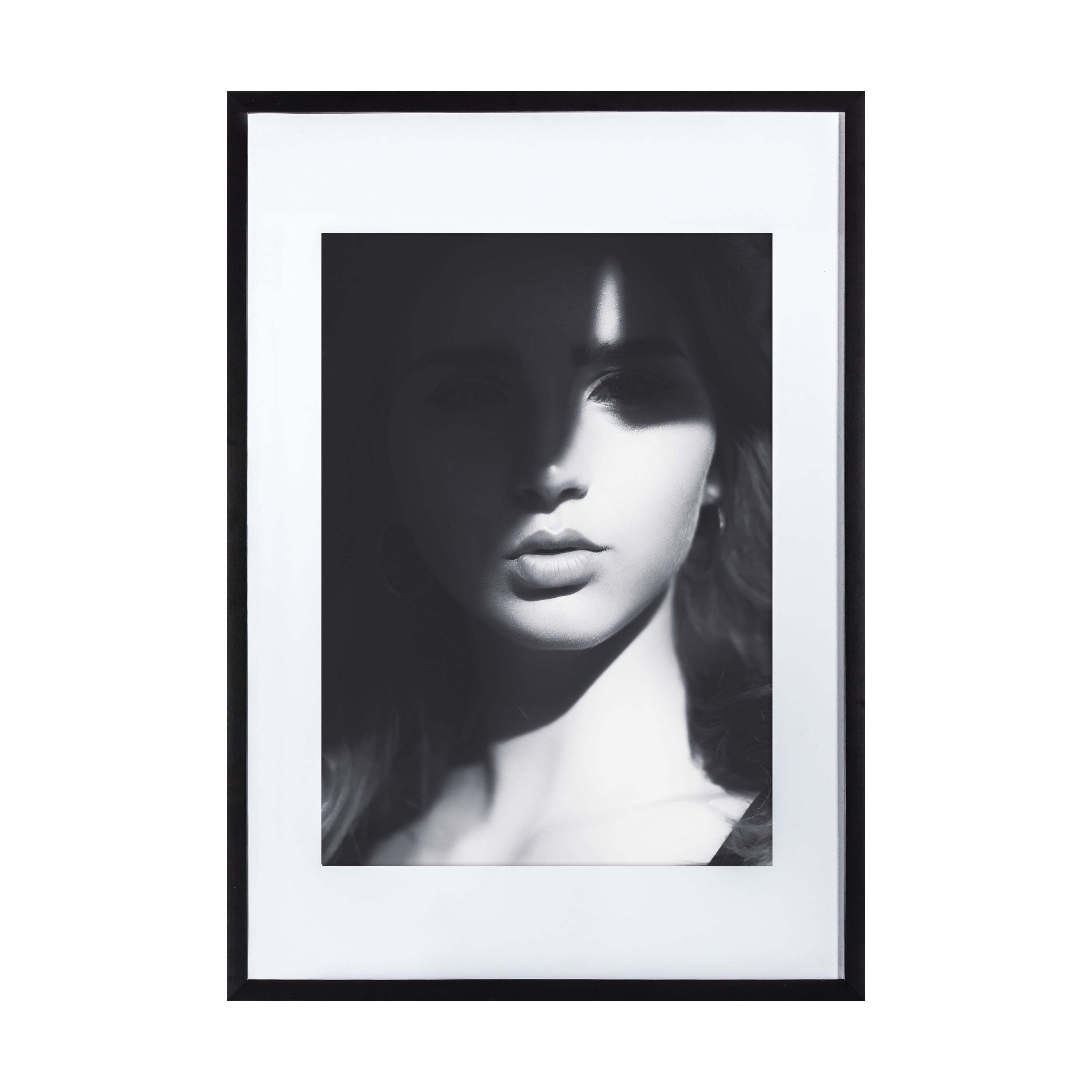 Glamour Photographic Framed Print Black