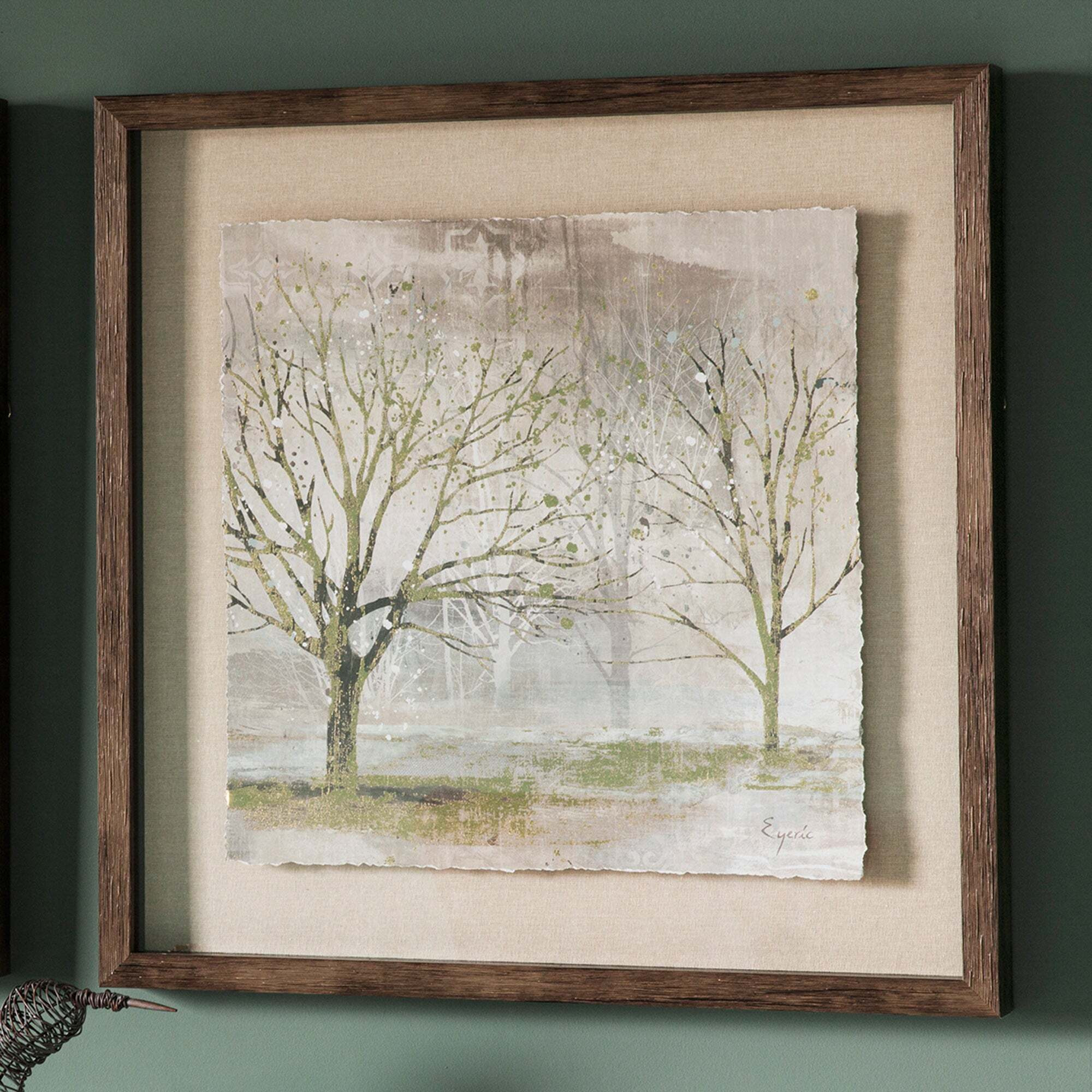 Misty Morning I Framed Art Brown