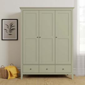 Lynton Triple Wardrobe Green