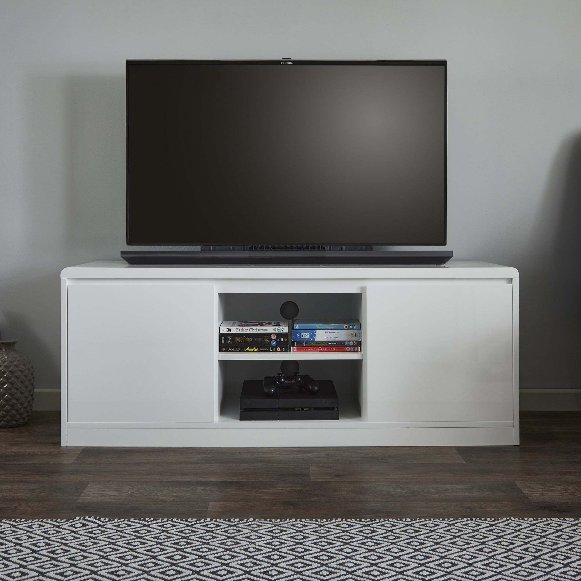 Knox TV Stand White