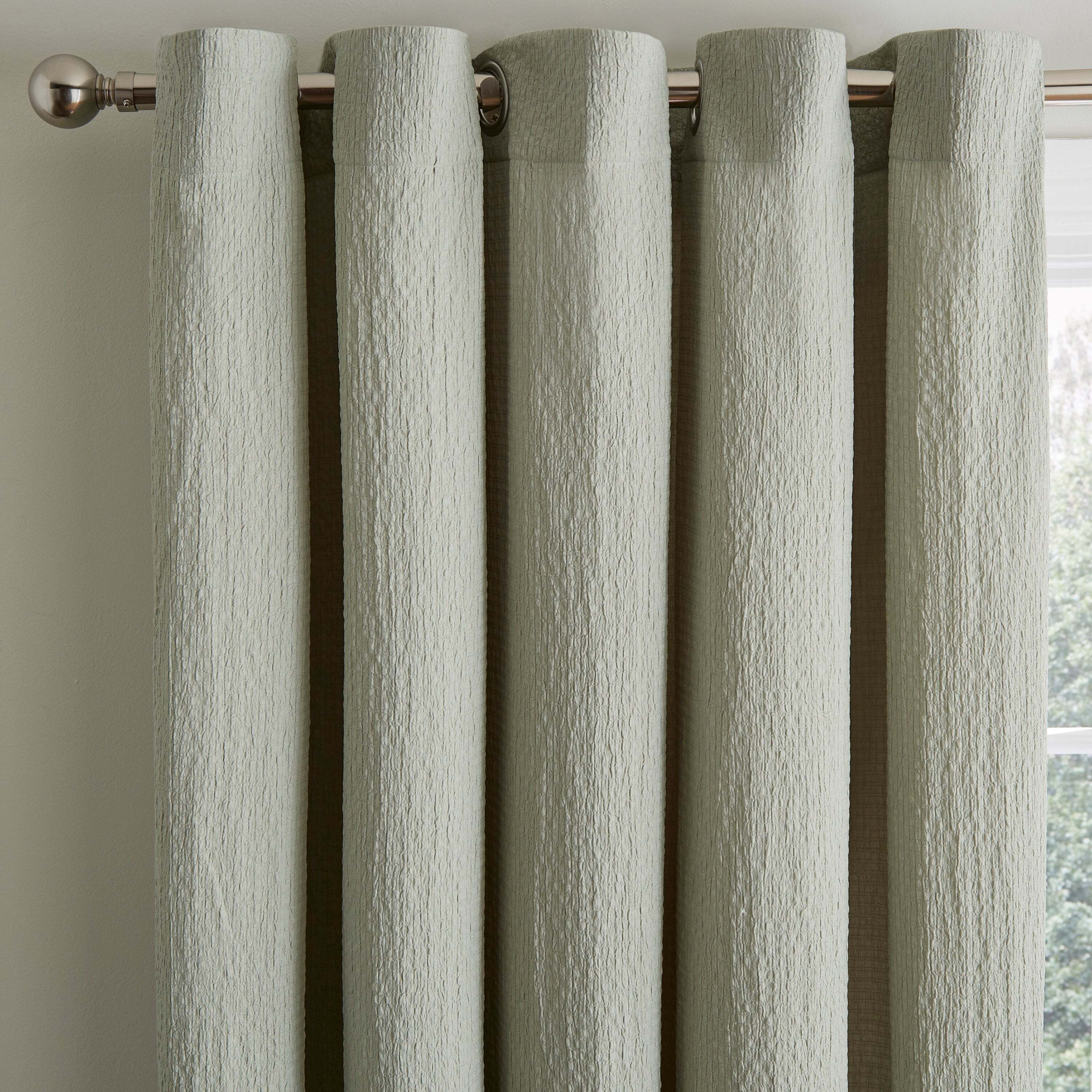 Waffle Sage Curtains Sage