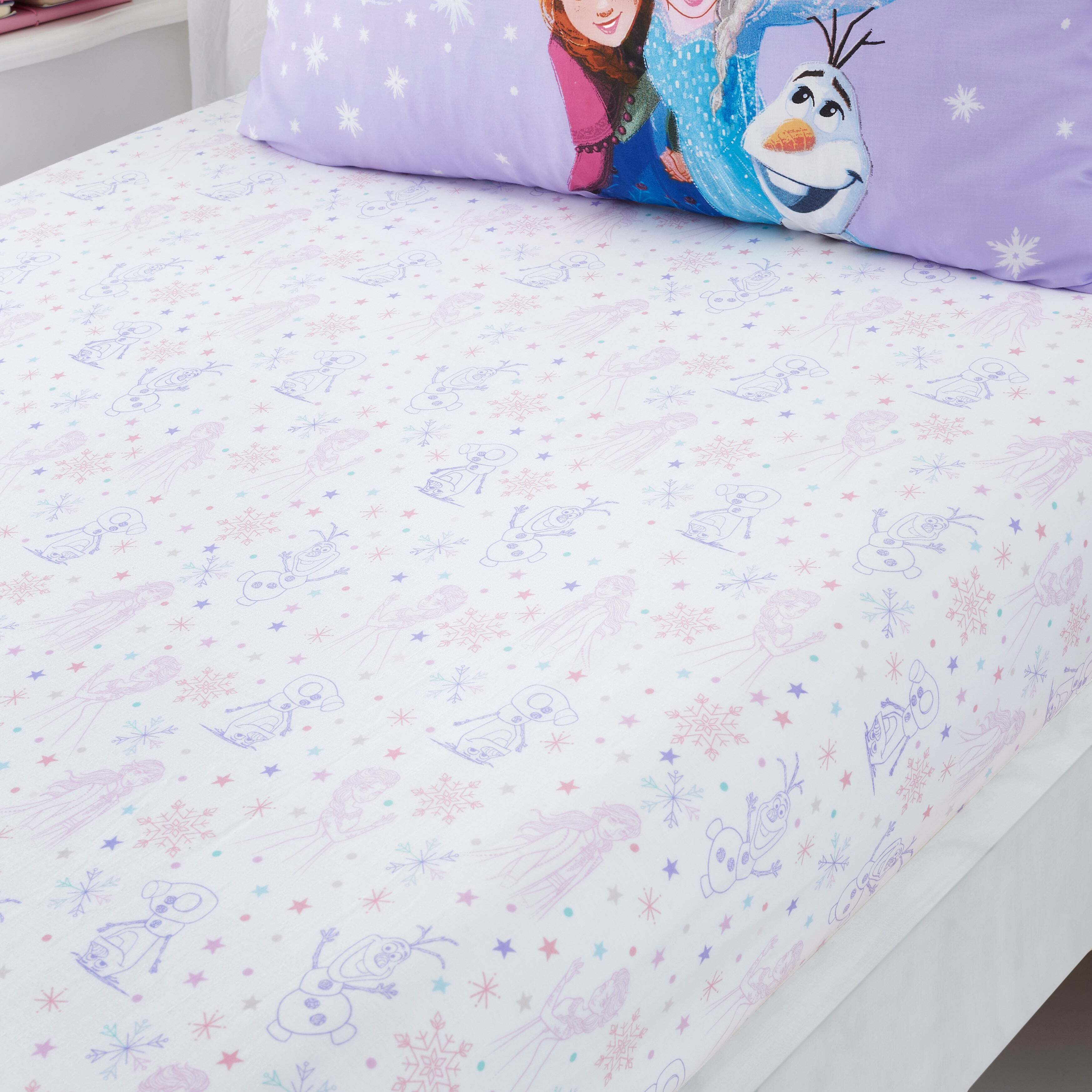 Frozen Fitted Sheet white