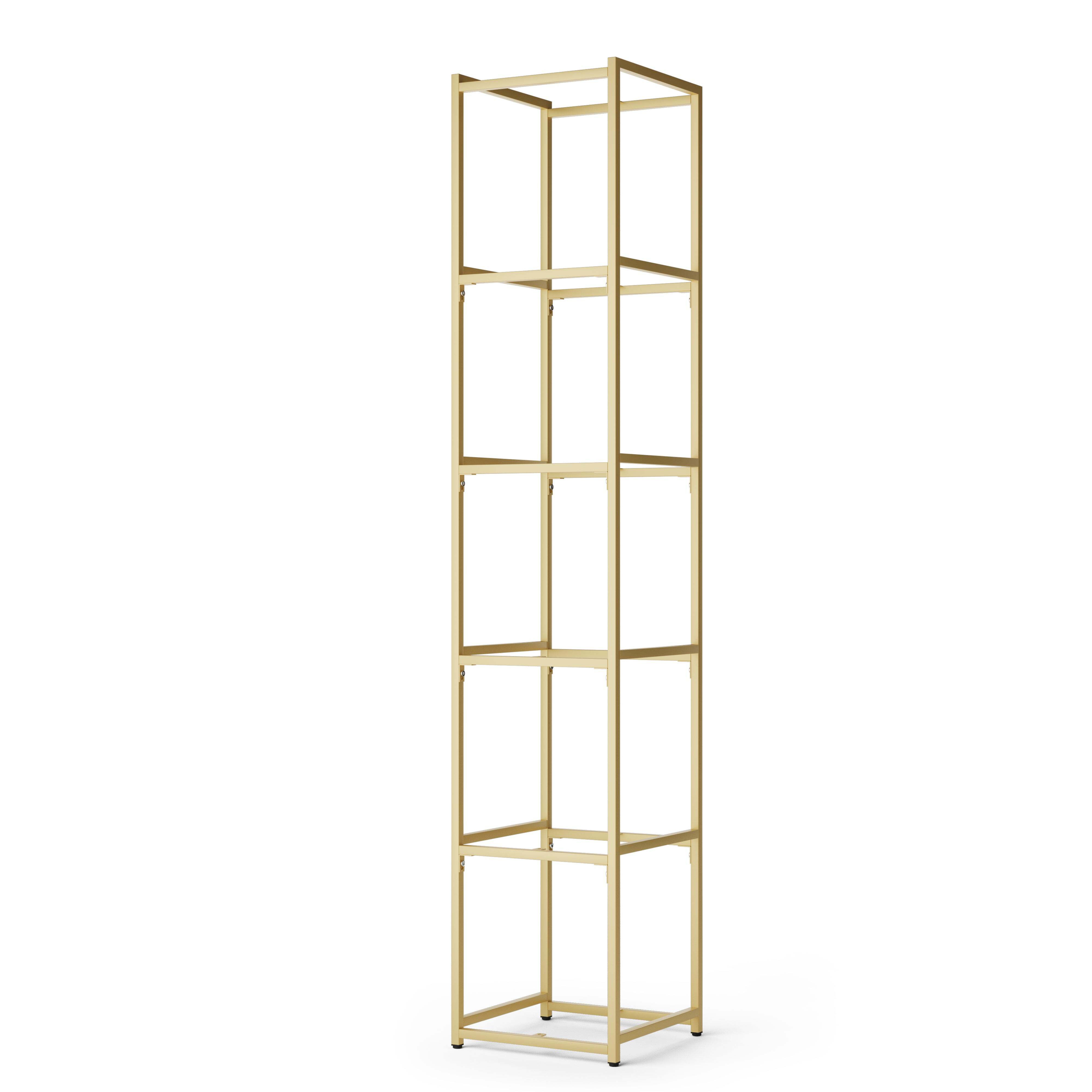 Modular 6 Shelf Gold Frame Component Gold