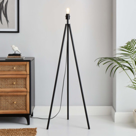 Santos Tripod Floor Lamp Base Black