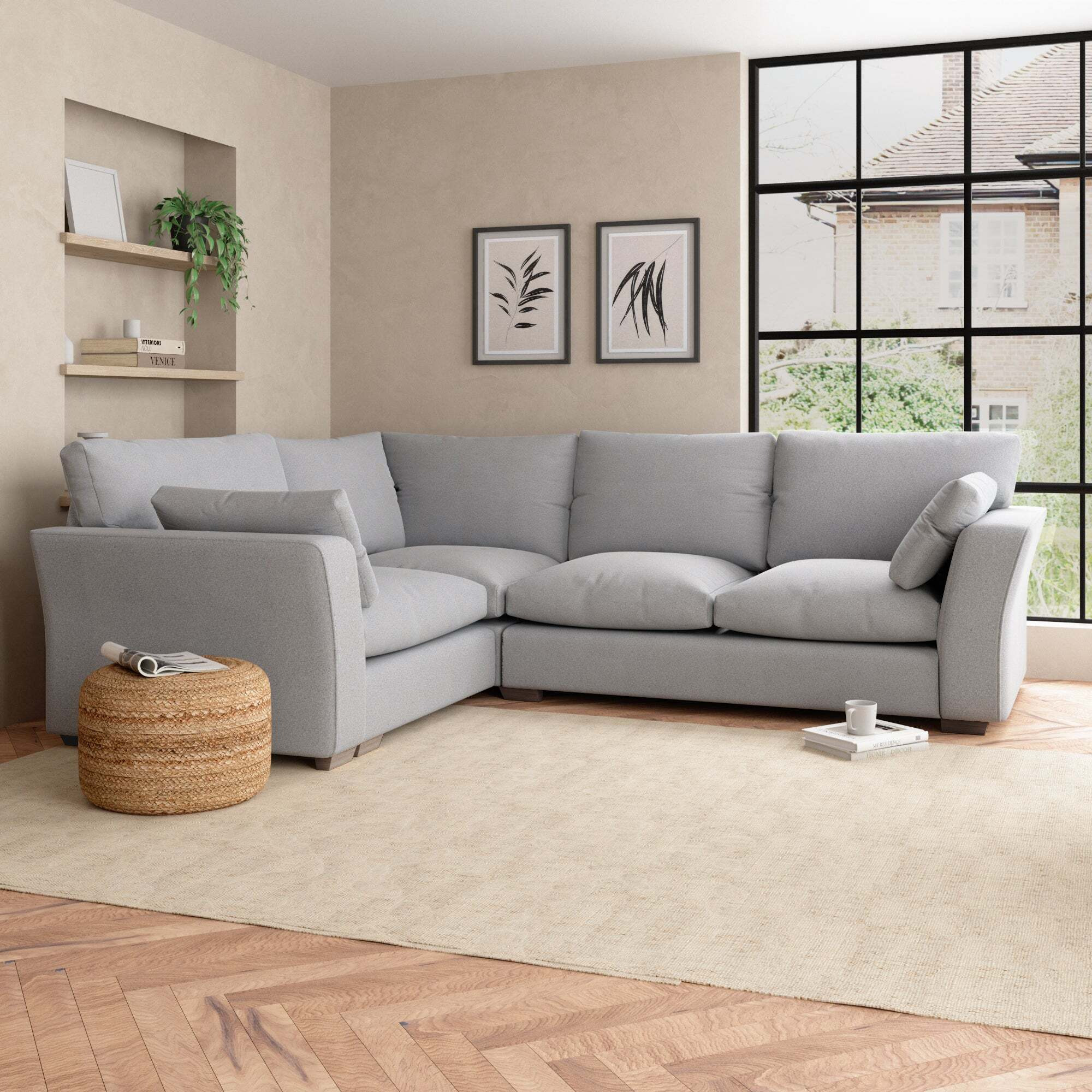 Blakeney Corner Sofa Woolly Marl Warm Grey