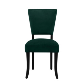 Hallie Dining Chair, Fabric Bottle (Green) by Dunelm