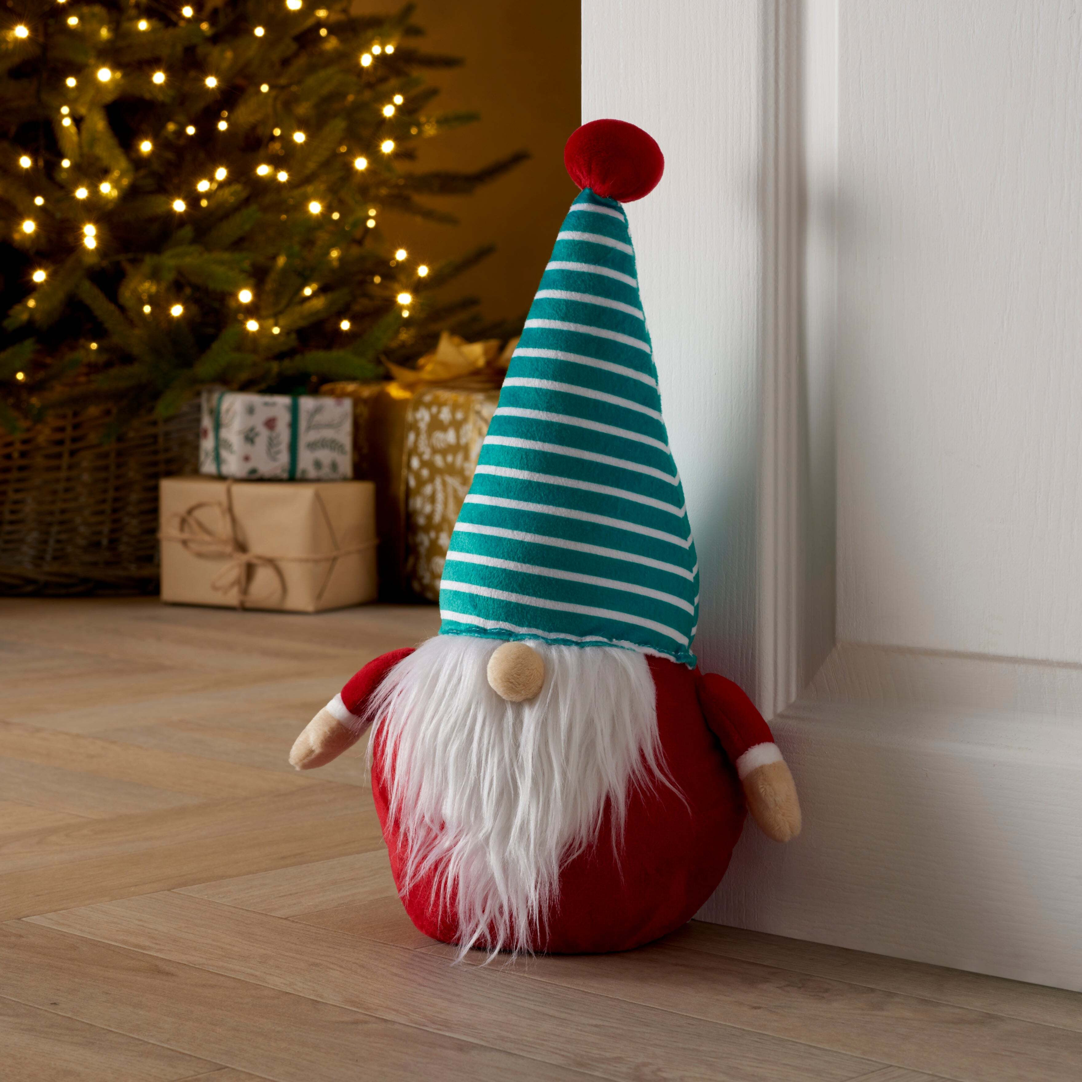 Gnome Doorstop Red/White