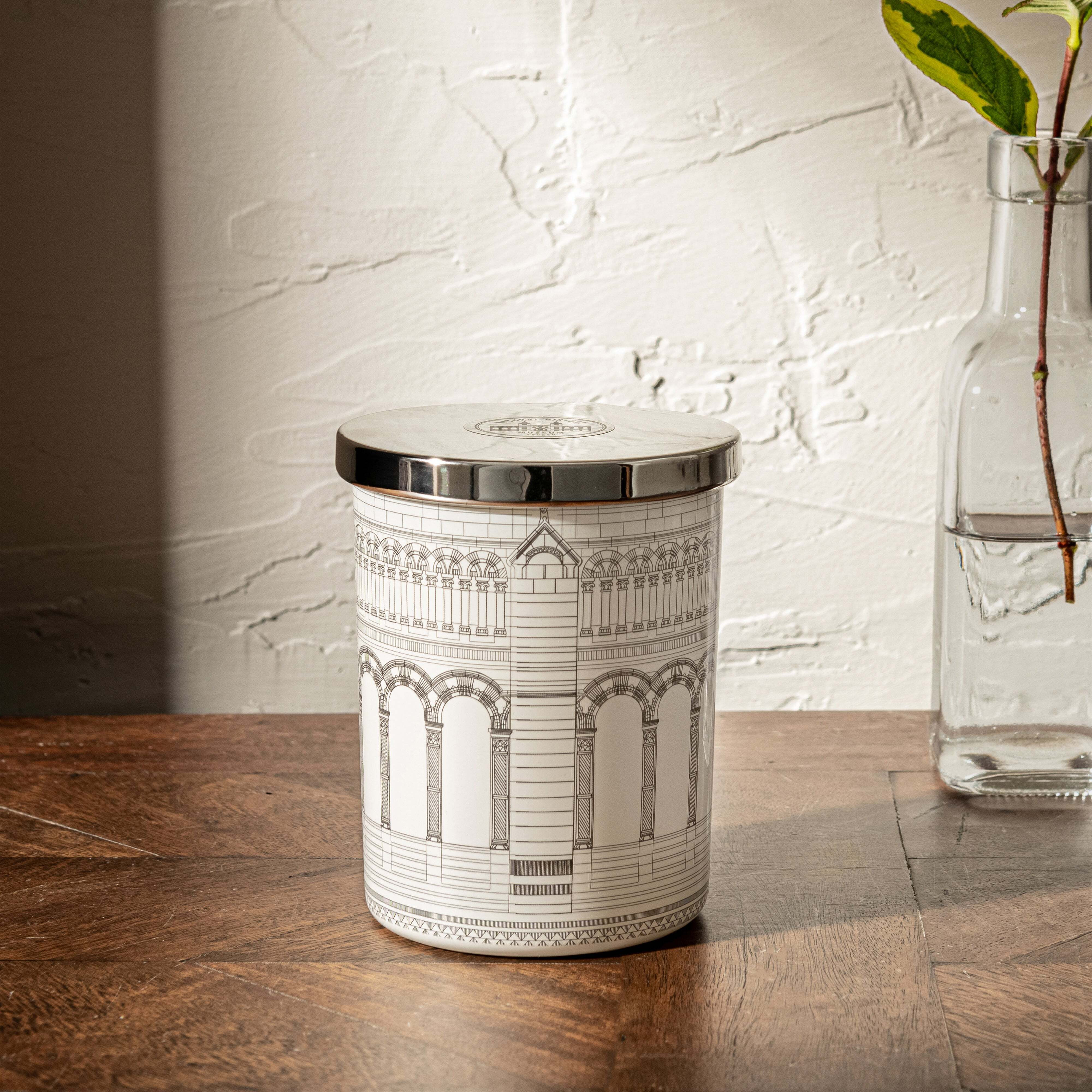 The Museum by Day Candle white