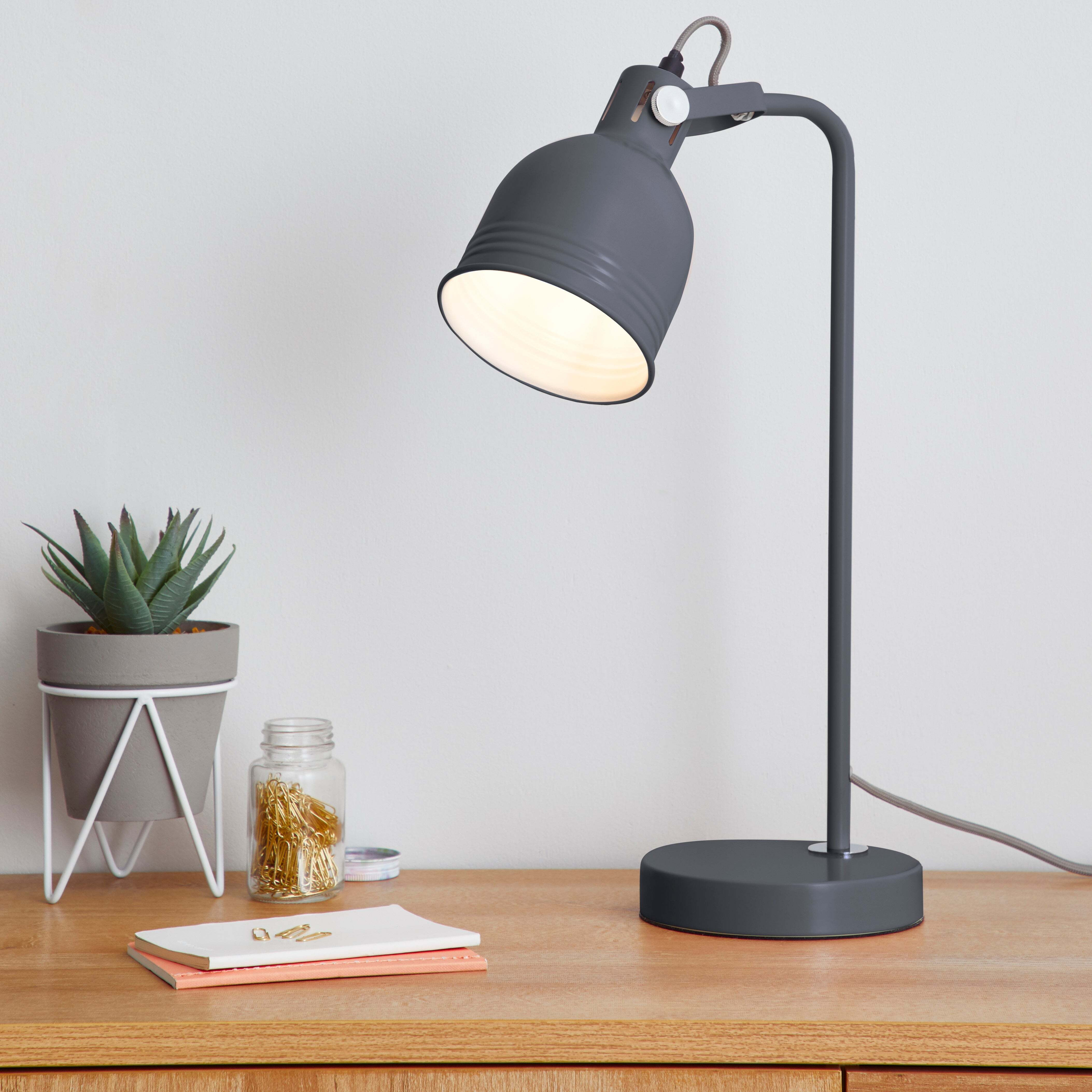 Issac Desk Lamp Graphite (Grey)