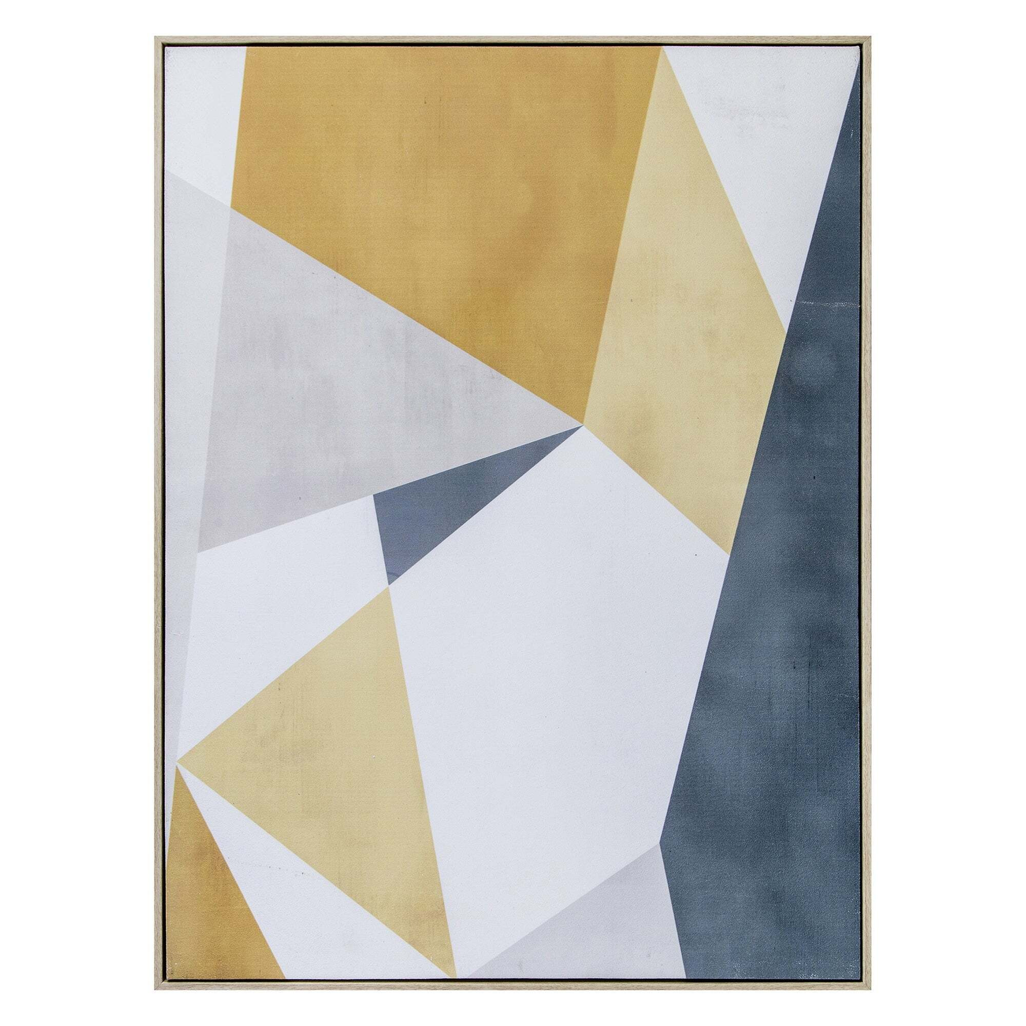 Pastel Geo Boxed Canvas Ochre Yellow