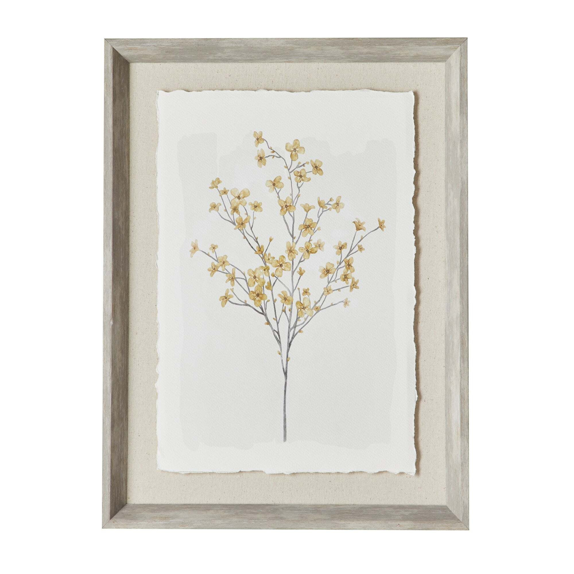 Yellow Flowers Framed Print Yellow