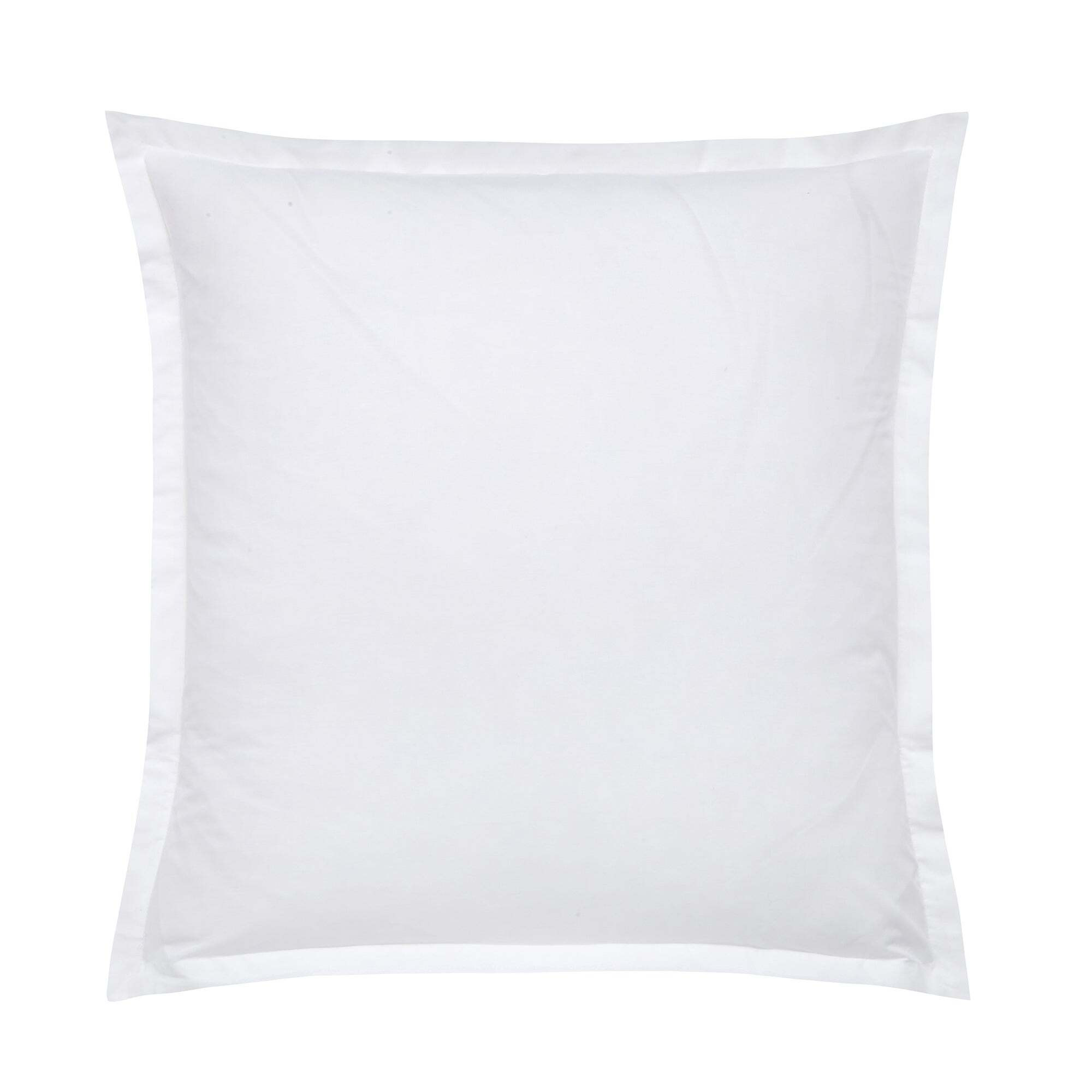 Pure Cotton Continental Square Pillowcase White
