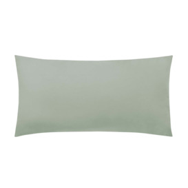 Pure Cotton Bolster Pillowcase Green