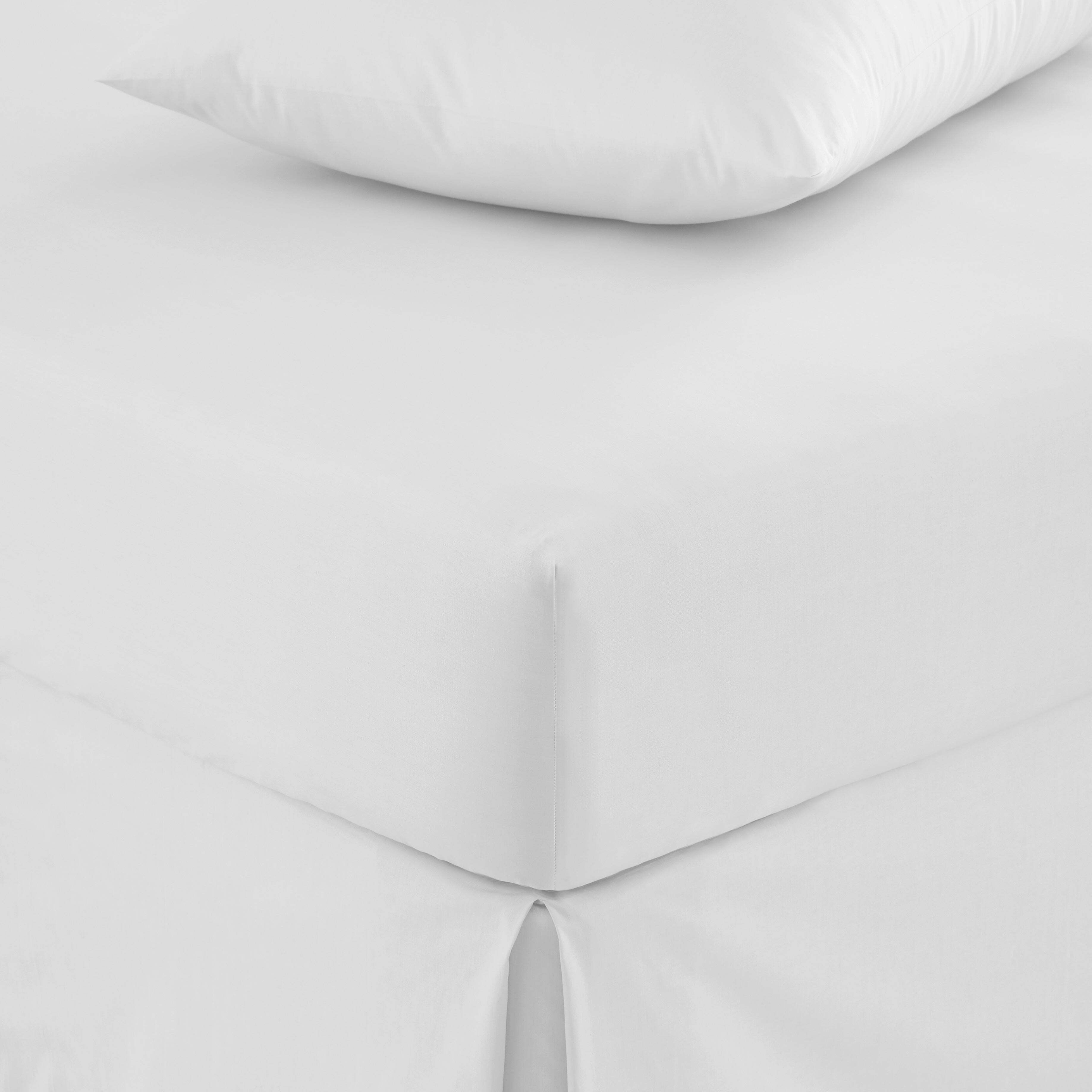 Pure Cotton Fitted Sheet White