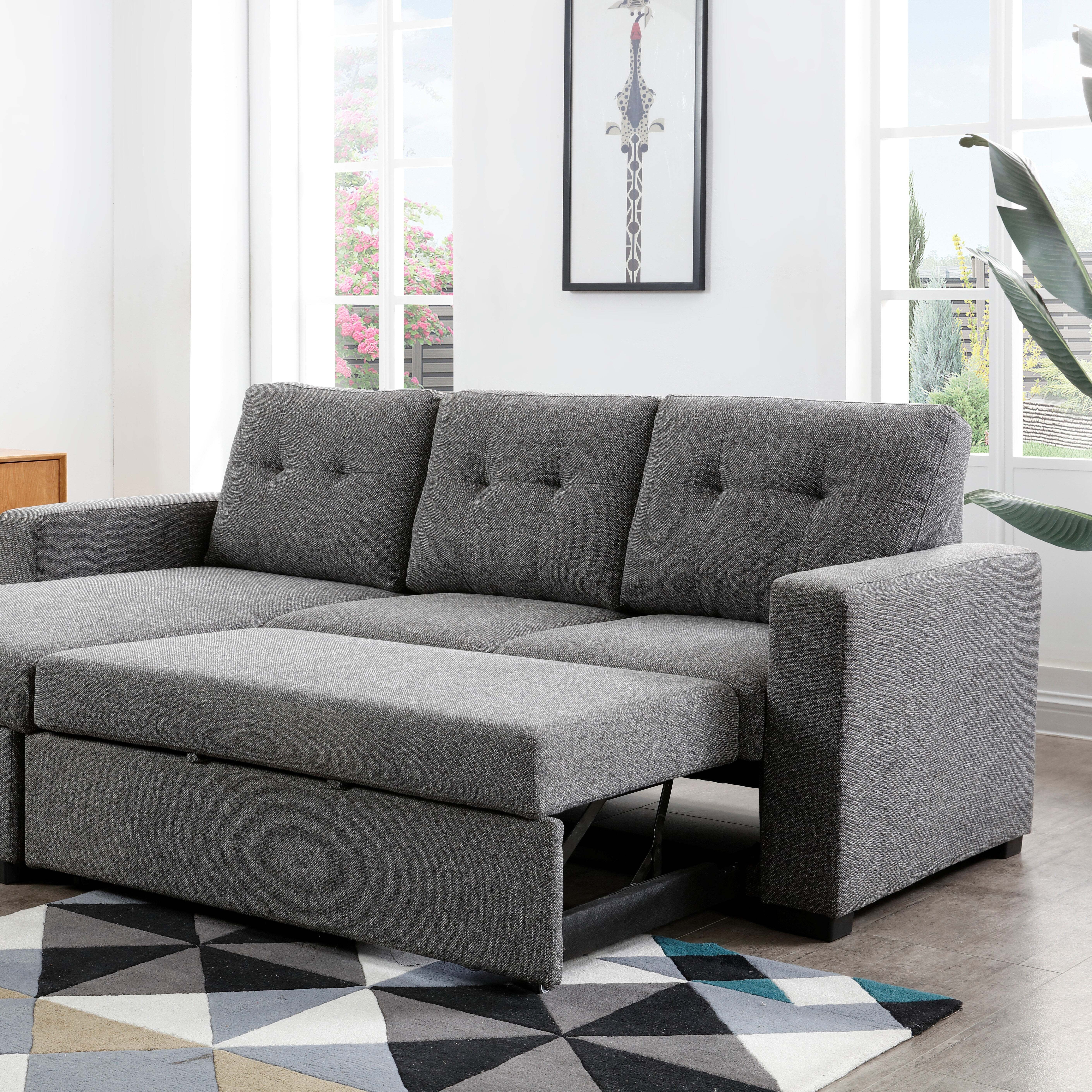Lennox Corner Sofabed Grey Grey
