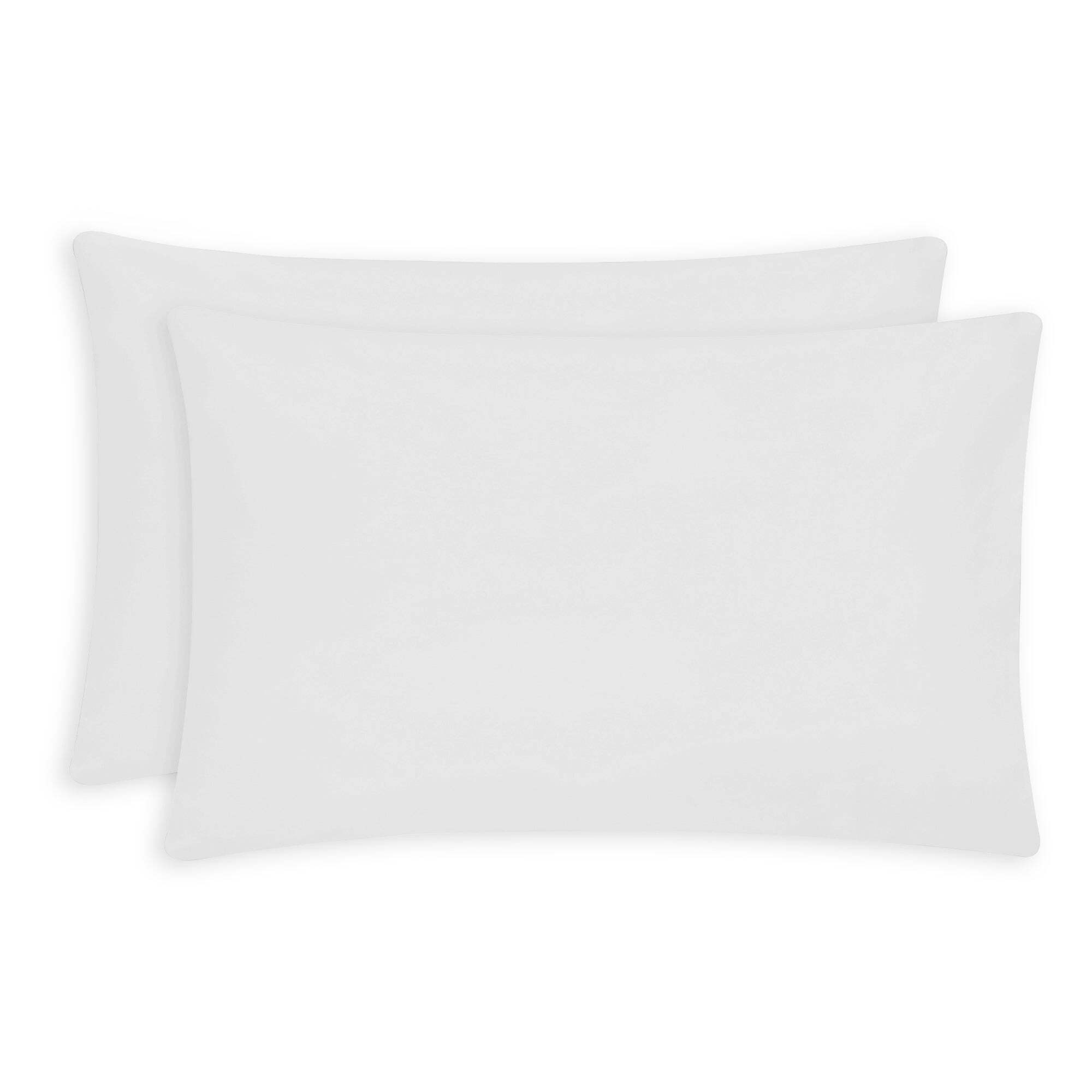 Super Soft Microfibre Plain Standard Pillowcase Pair White