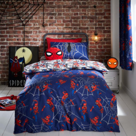 Marvel Spider-Man Navy Duvet Cover and Pillowcase Set Navy