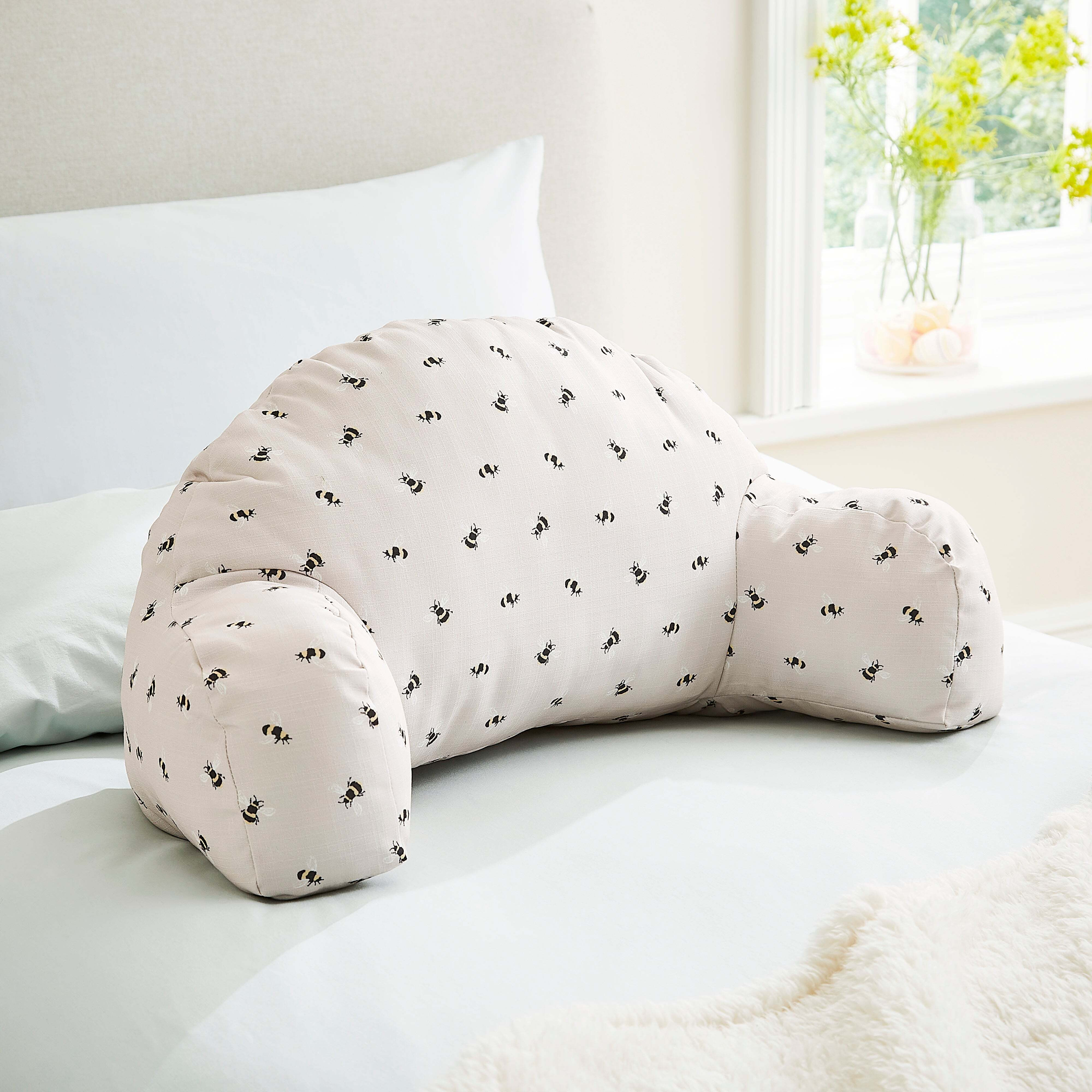 Bee Cuddle Cushion Off-White