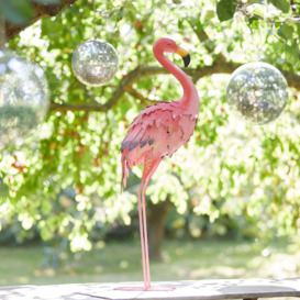 Flamingo Decor with Gold Tips Pink