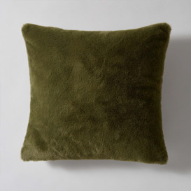 Adeline Faux Fur Cushion Cover Olive
