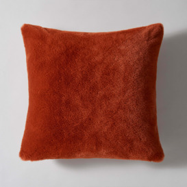 Adeline Faux Fur Cushion Cover Brown