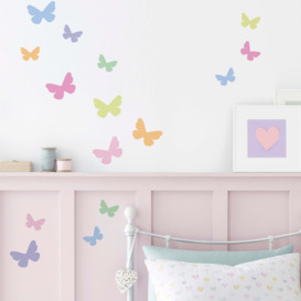 Butterflies Small Wall Sticker Pink/Blue
