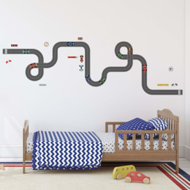 Transport Large Wall Sticker MultiColoured