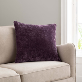 Vintage Chenille Cushion Purple