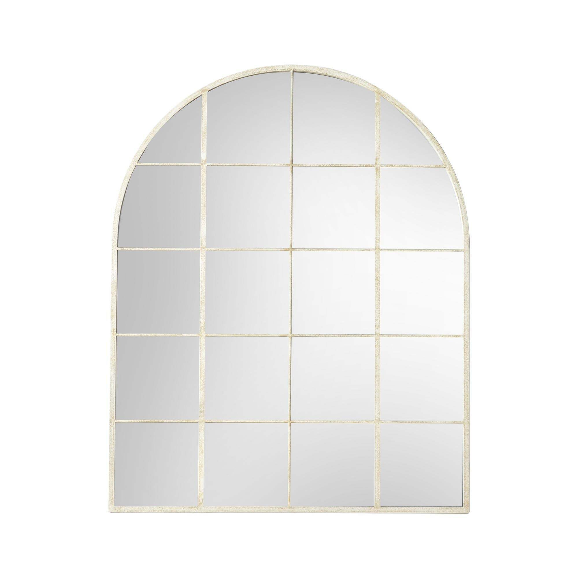 Rockwood Arched Mirror, White 76x95cm White