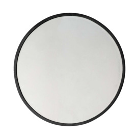 Henty Round Wall Mirror, 80cm Black