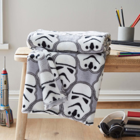 Star Wars Grey Storm Trooper Fleece Blanket Grey