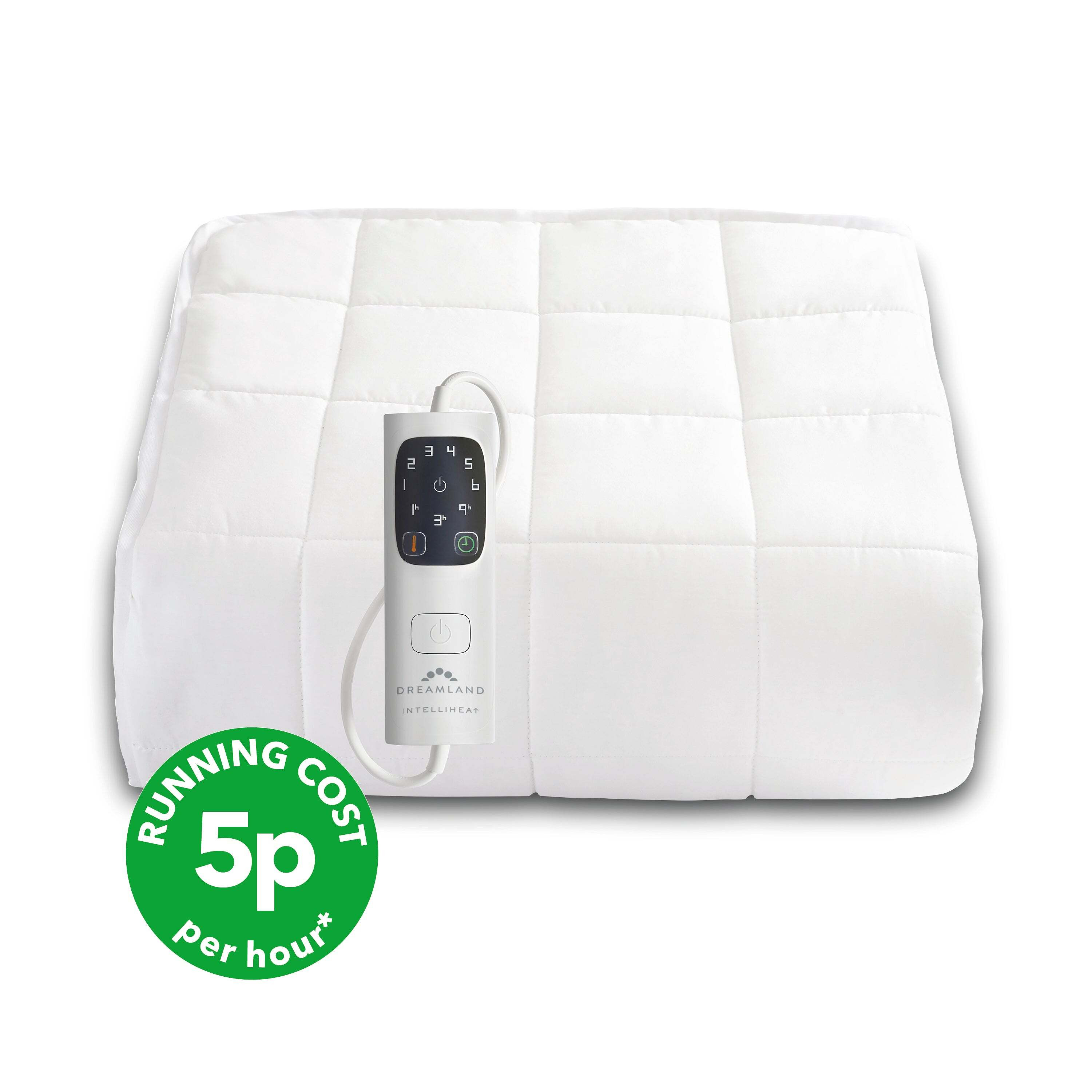 Dreamland: Snowed In Cotton Control Warming Mattress Protector