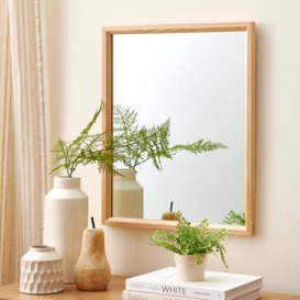 Buy Habitat Mango Wood Mirror with Shelf - Natural