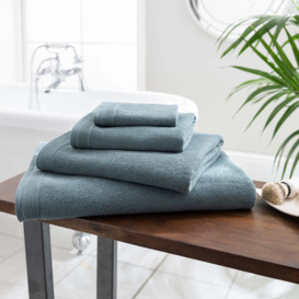 Hotel Luxurious Cotton Towel Pacific Blue Blue