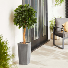Artificial Bay Tree in Anthracite Pot 120cm Grey/Green