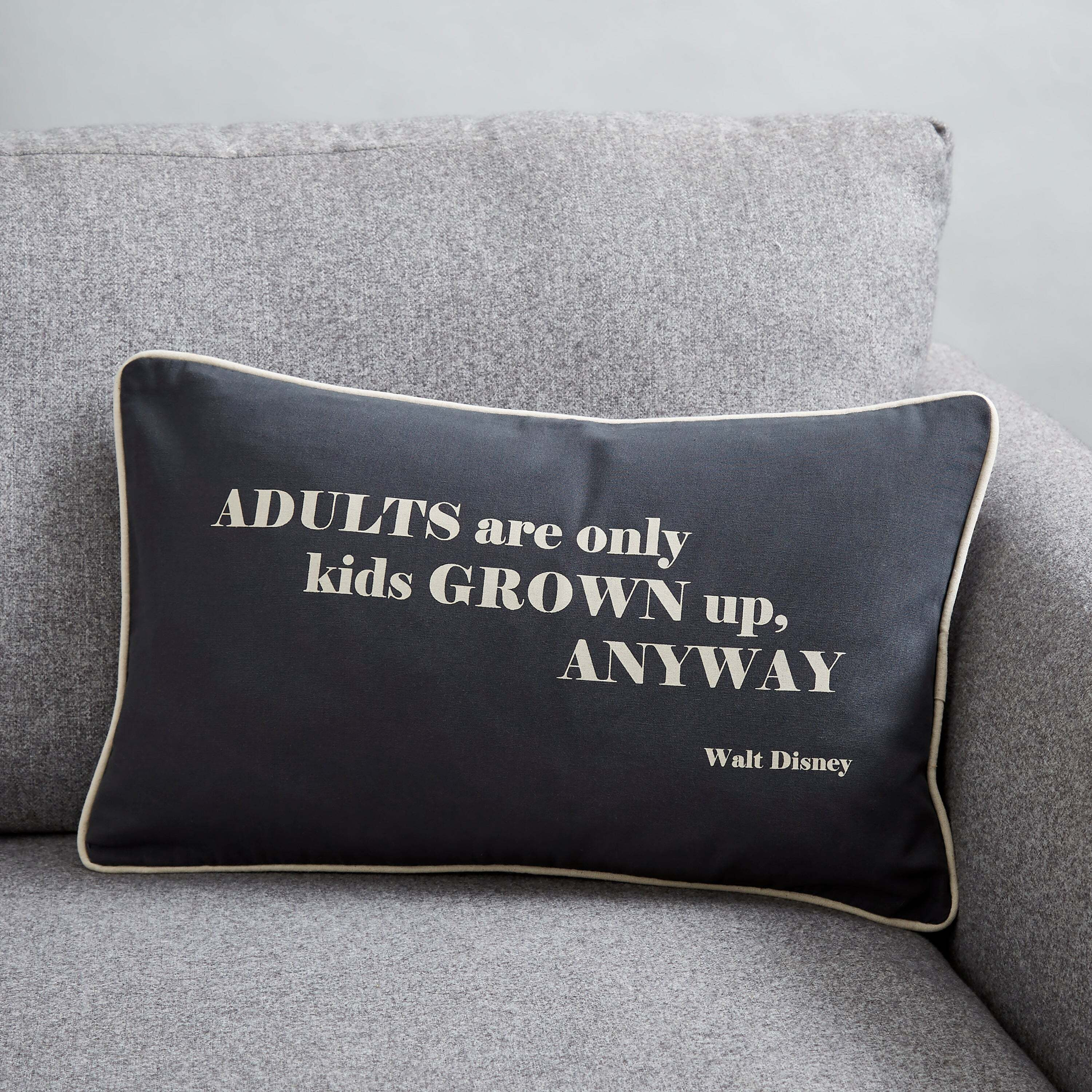 Disney Dream It Quote Cushion 30x50 grey