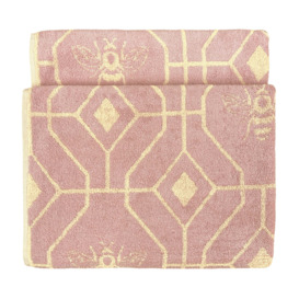 Furn. Deco Bee Bath Towel Blush/Gold