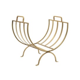 Linear Log Basket Brass