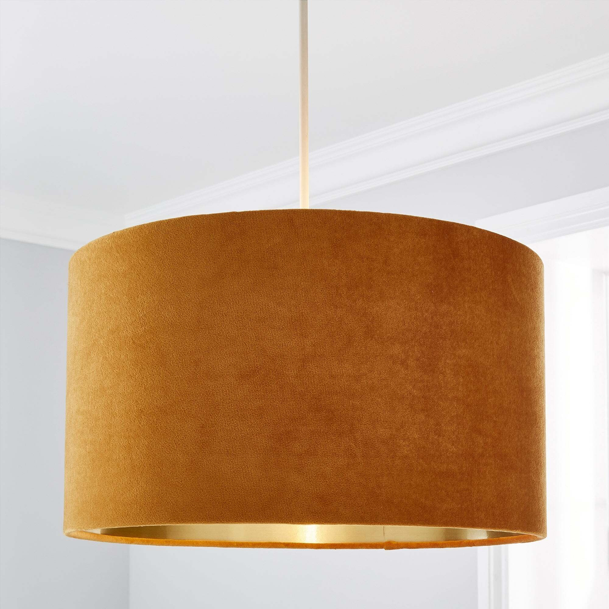 Clara 38cm Drum Shade Ochre