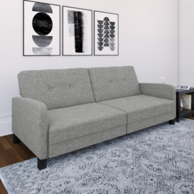 Boston Linen Sofa Bed Grey Grey