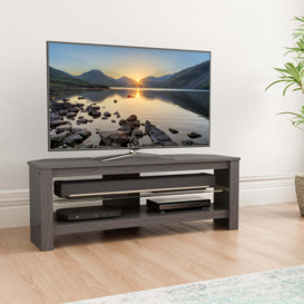 Calibre Plus Wide TV Stand, 115cm Grey Oak Effect Grey