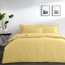 Pure Cotton Yellow Plain Dye Duvet Cover Yellow