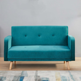 Milla Fabric Sofa Teal (Blue)