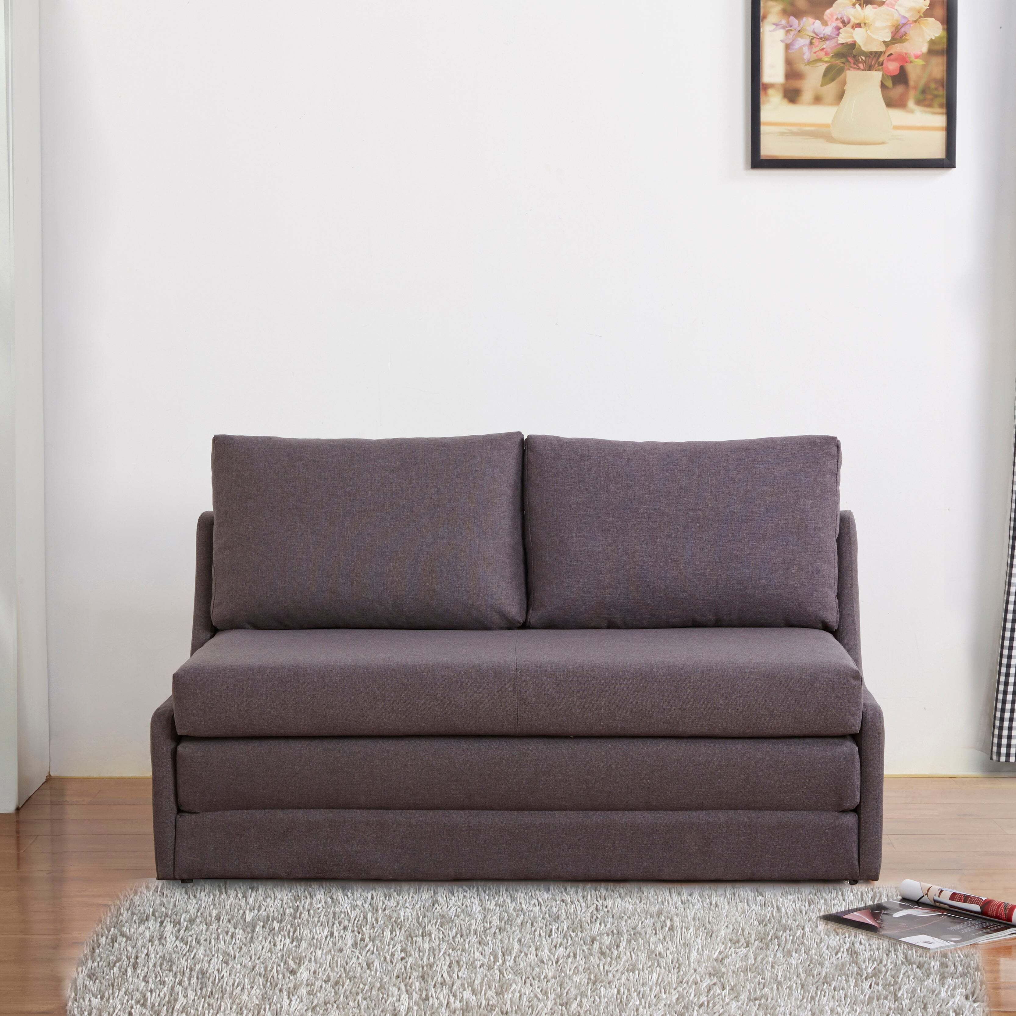 Dos Fabric Sofa Bed Charcoal