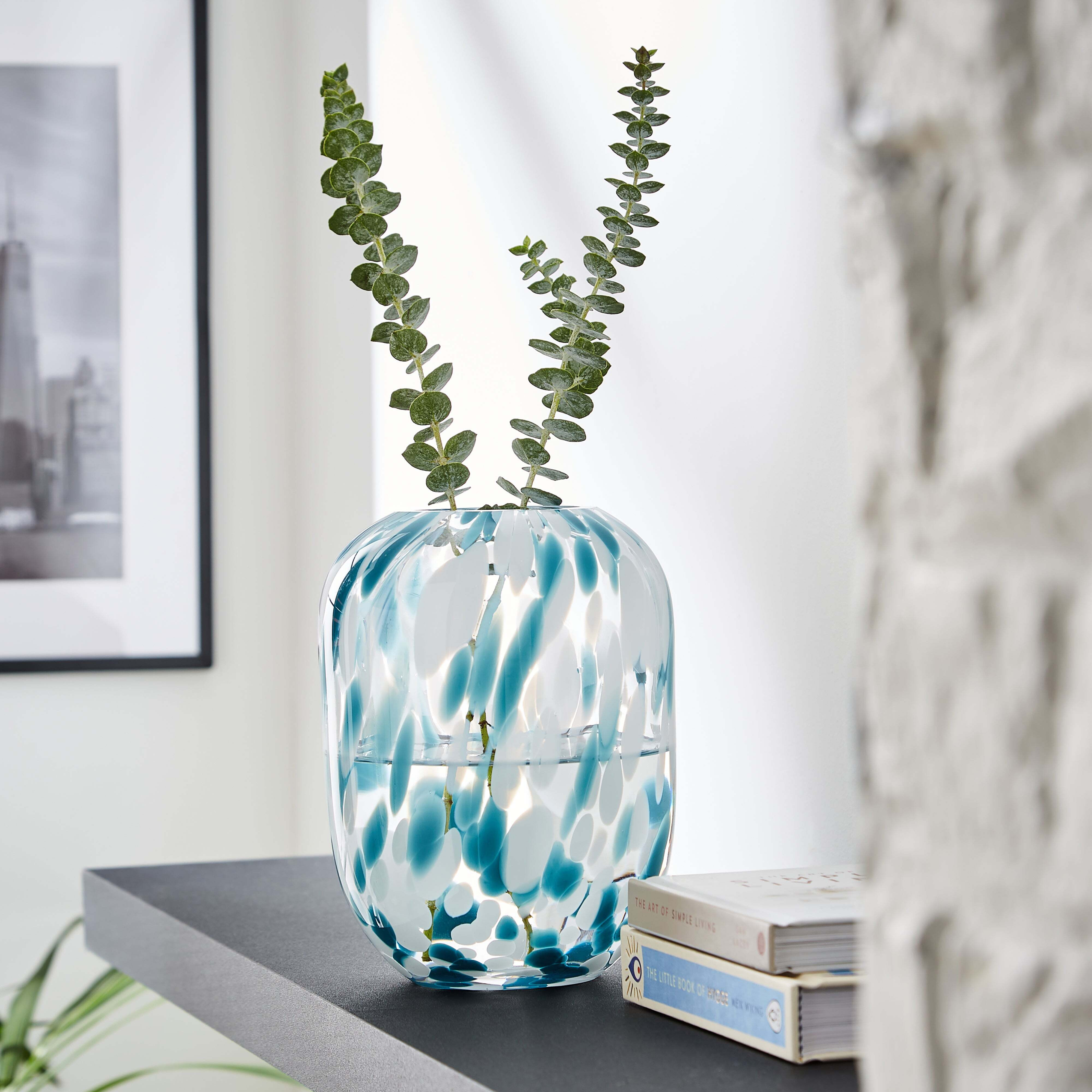 Confetti Vase Pacific Blue