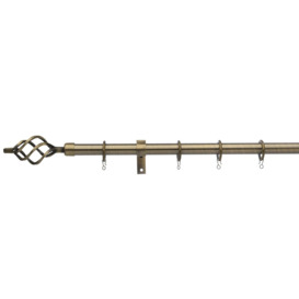 Universal Cage 19mm Extendable Curtain Pole Beige
