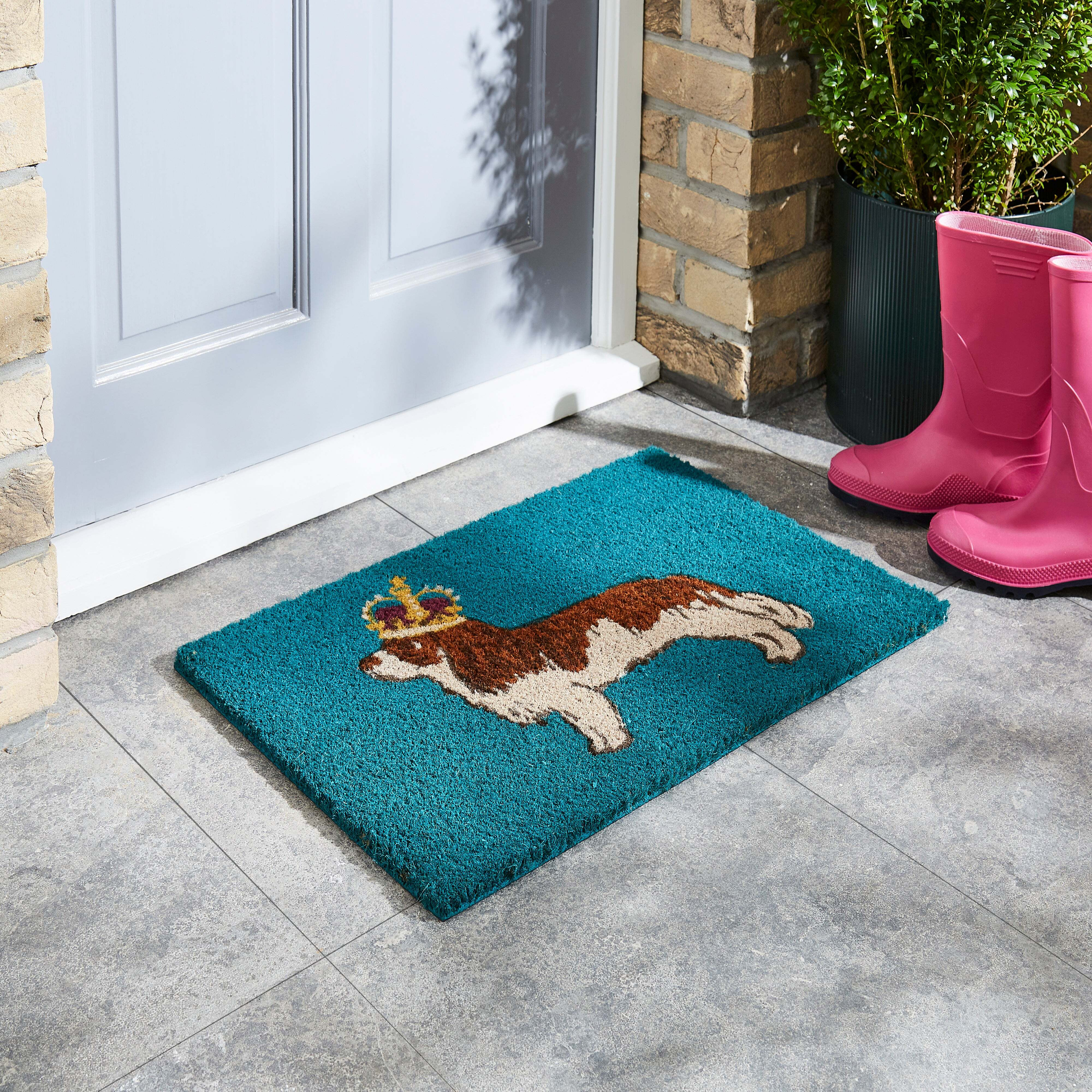 King Charles Doormat 40x60cm Blue
